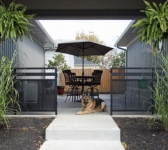 Breezeway - Three Car Garage to the Left, Home to the Right